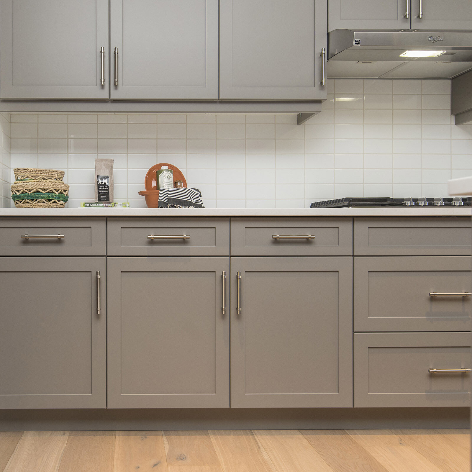 Custom kitchen cabinetry and granite countertop installation